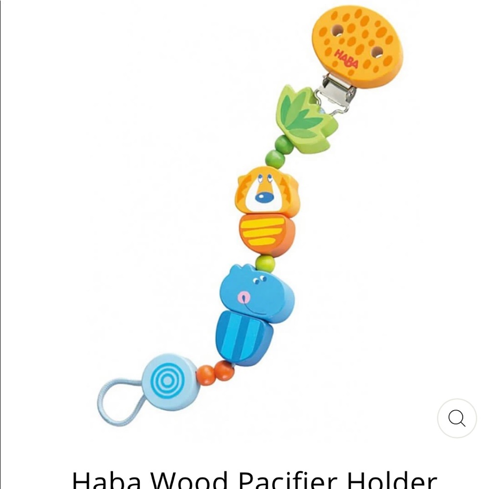 Haba wooden pacifier clip